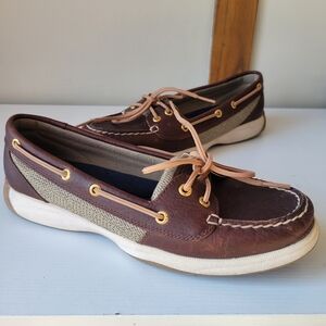 Brown Leather Boat Shoes